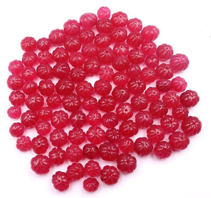 Faceted ruby beads for sale  