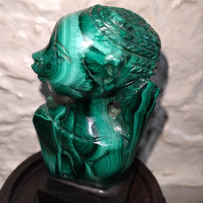 Malachite carving height for sale  