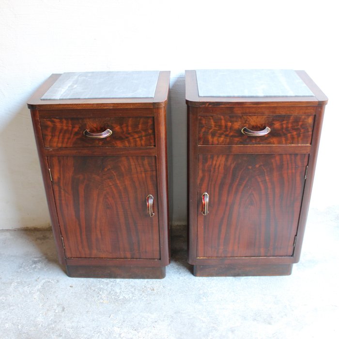 Nightstand marble wood for sale  