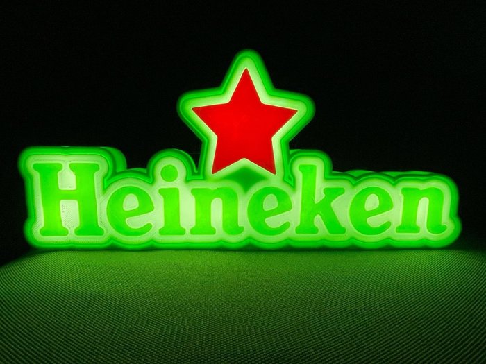 Heineken lighted sign usato  