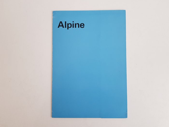 Brochure alpine originele d'occasion  