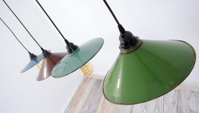 Hanging lamp enamel for sale  