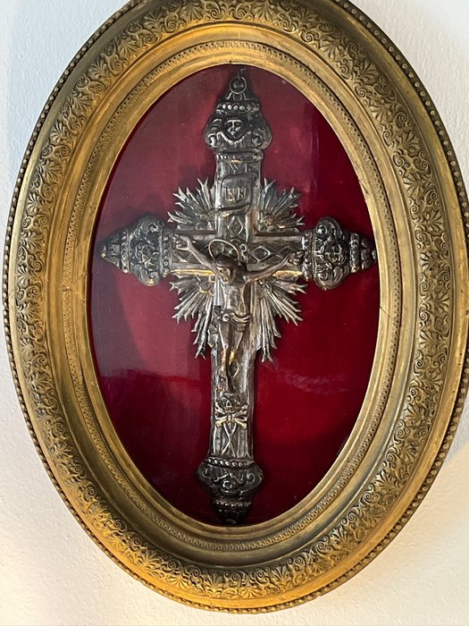 Crucifix silver 1800 for sale  