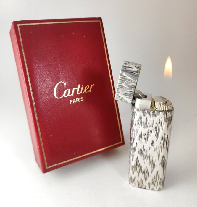 Cartier lighter silver for sale  