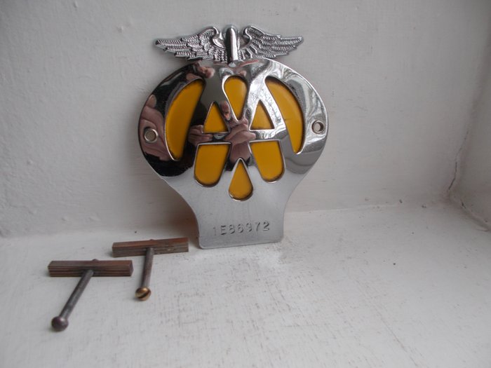 Badge chrome brass for sale  