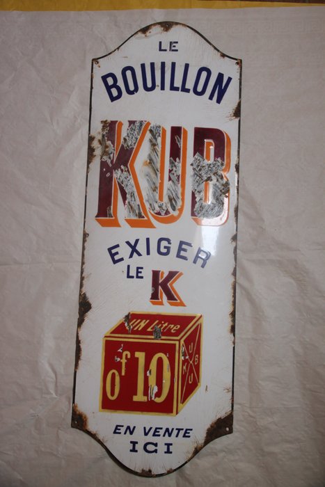 Bouillon kub plaque d'occasion  