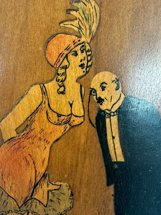 Panel marquetry naughty for sale  
