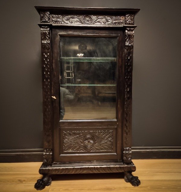 Display cabinet ebonized for sale  