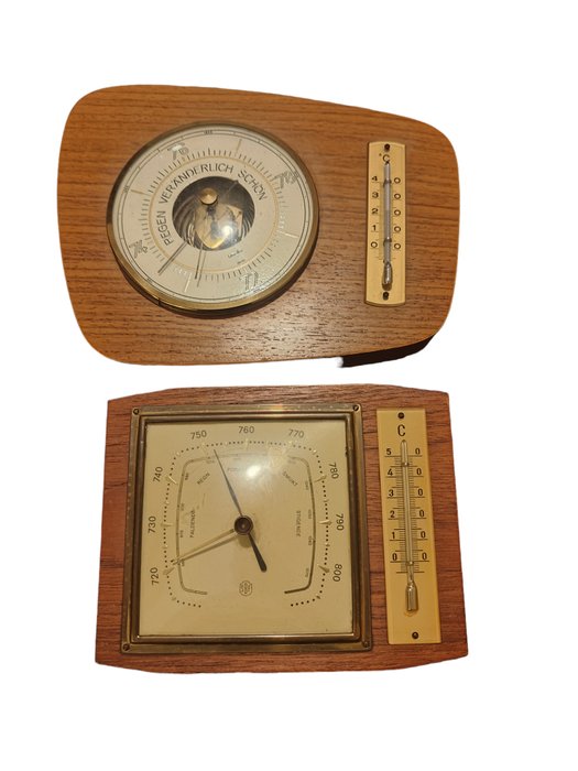 Barometer glass wood for sale  
