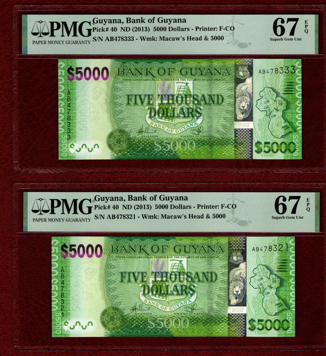 Guyana. 5000 dollars for sale  