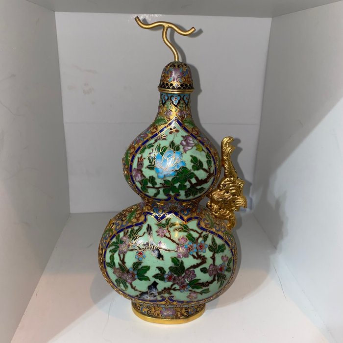 Chinese cloisonné double for sale  
