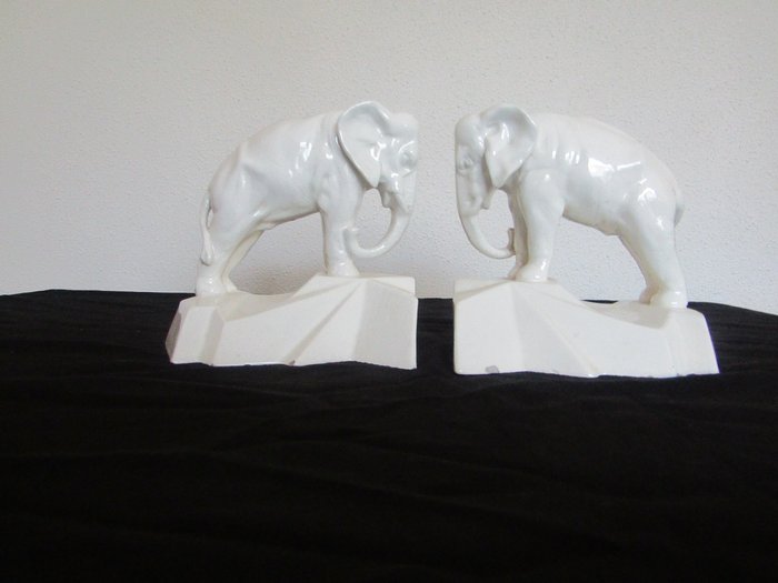 Bookend white pottery for sale  