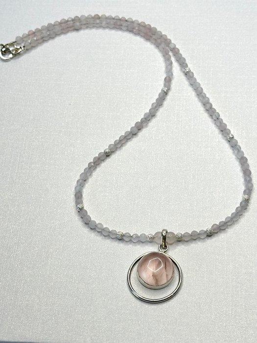 Rose quartz necklace for sale  