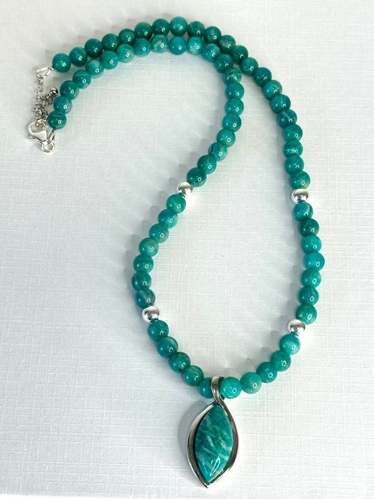 Amazonite necklace exclusive for sale  