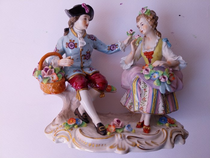 Sitzendorf figurine porcelain d'occasion  