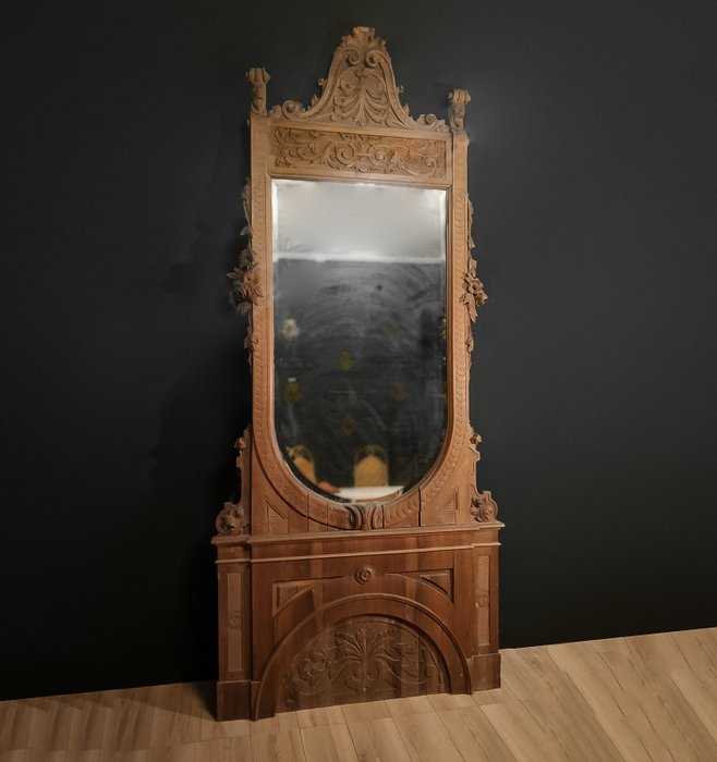 Wall mirror walnut for sale  