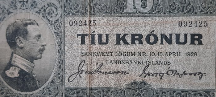 Iceland. krónur l.1928 for sale  