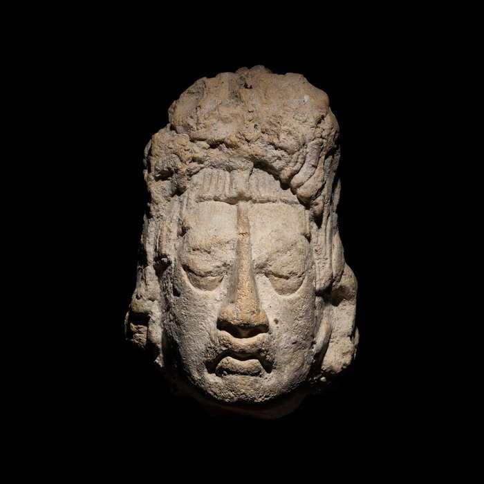 Maya stucco head for sale  
