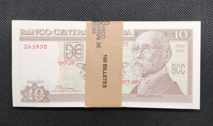 Cuba. 100 pesos usato  