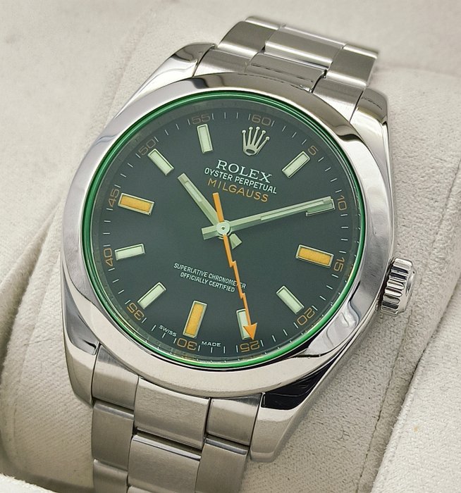 Rolex milgauss green for sale  
