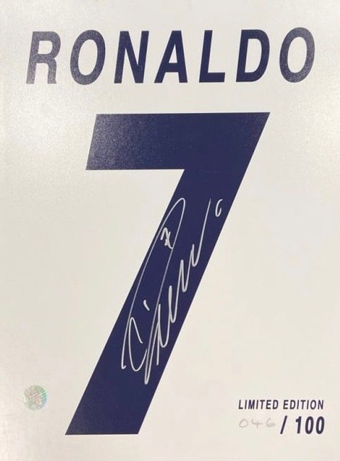 Cristiano ronaldo signed for sale  