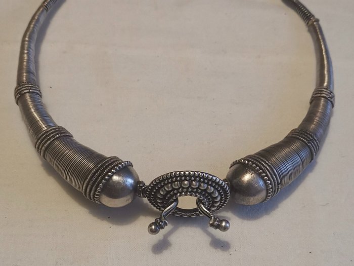 Torque necklace silver for sale  