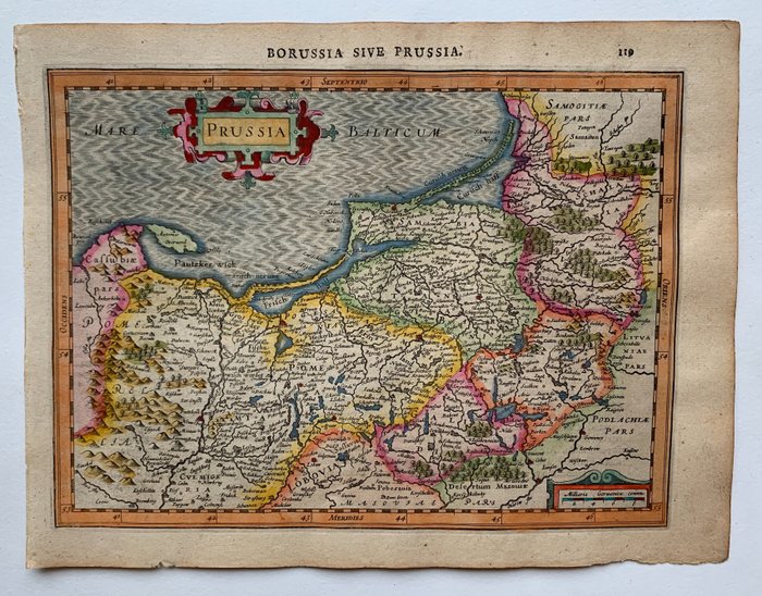 Map prussia mercator for sale  
