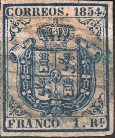 Spain 1854 seal for sale  