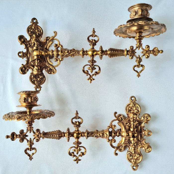 Piano wall candleholders for sale  