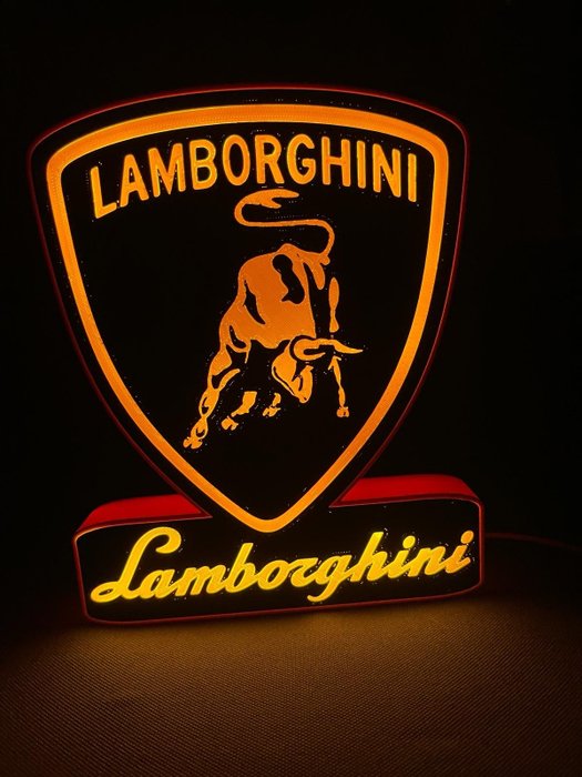 Lamborghini lighted sign usato  