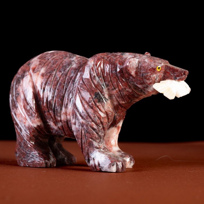 Bear carved red for sale  