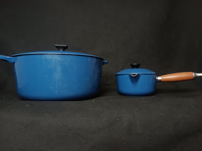 Creuset casserole blue for sale  