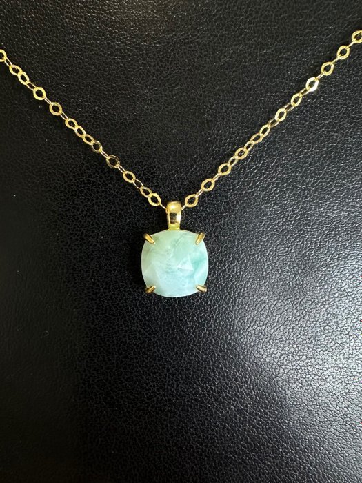 Larimar necklace 14k for sale  