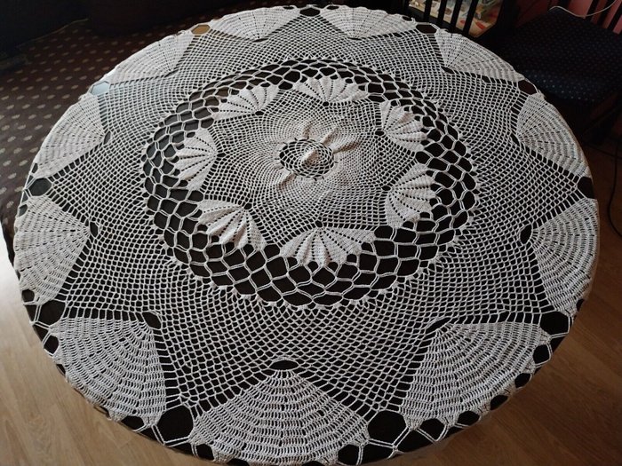 Hand crochet tablecloth for sale  