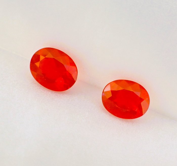 Fire opal pair for sale  