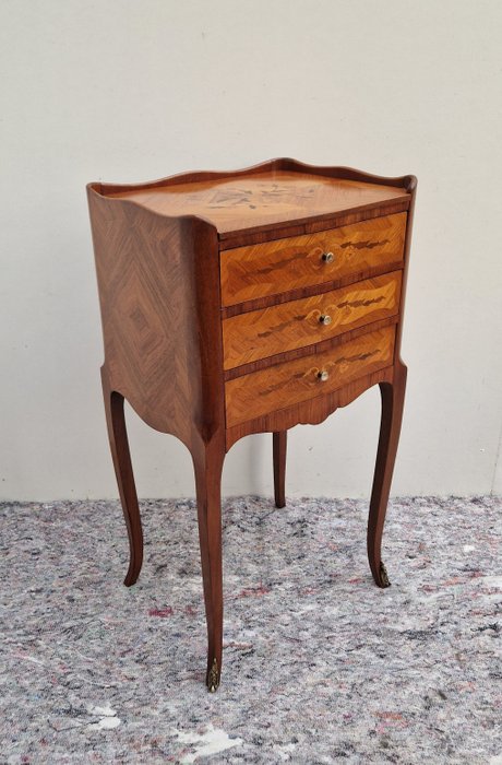 Table chevet marquetry d'occasion  
