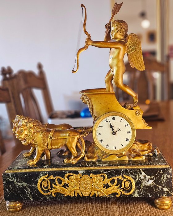 Mantel clock figural for sale  