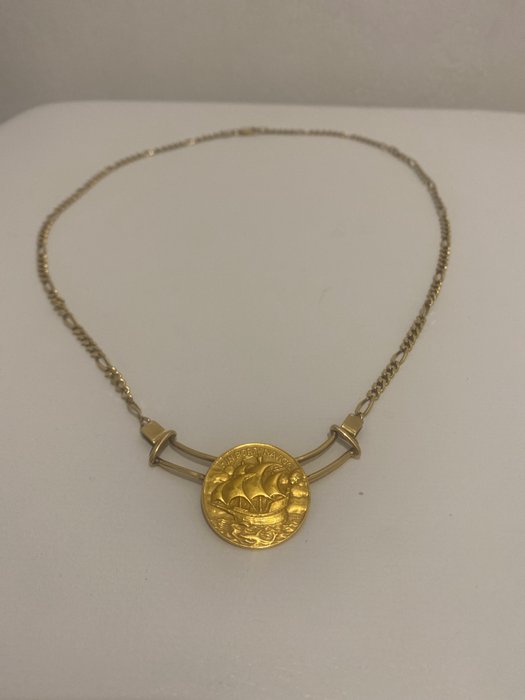 Jewellery medallion yellow for sale  