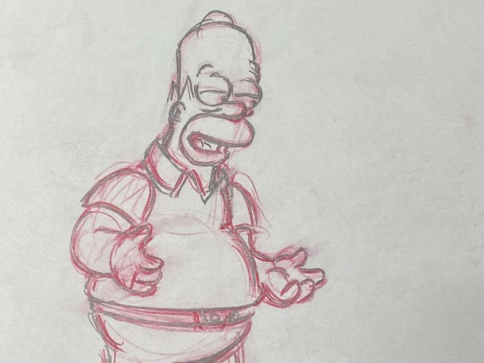 Simpsons original animation for sale  