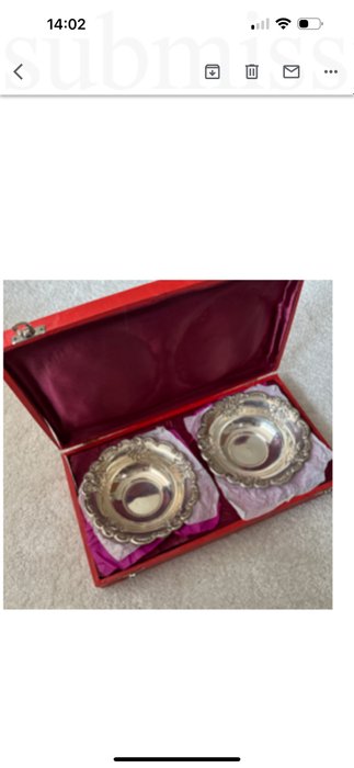 Set bowls silver for sale  