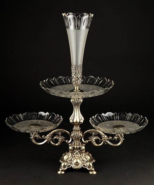 Cake stand silver for sale  