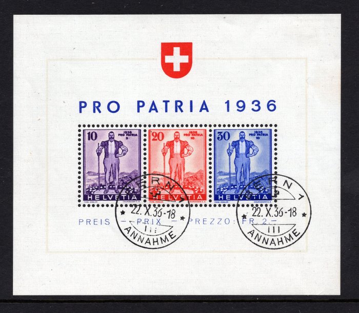Switzerland 1936 pro usato  