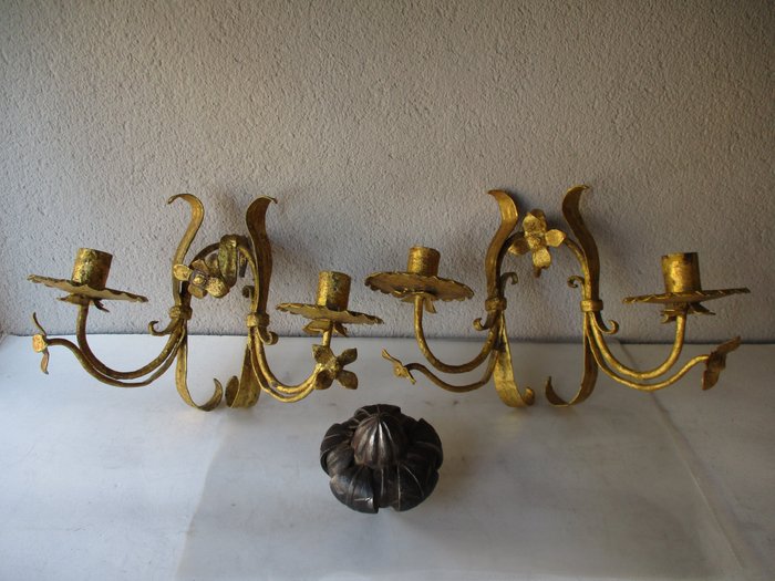 Wall sconce wrought for sale  