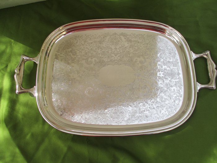 Serving tray silver for sale  