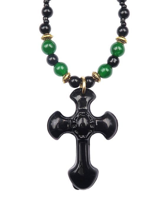Emerald protection necklace usato  