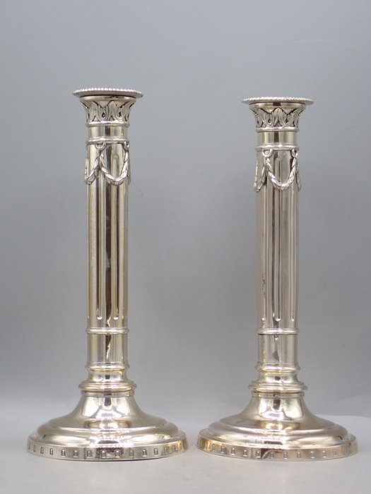 Candlestick .750 silver for sale  