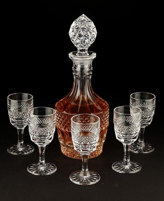 Bohemia decanter glass for sale  