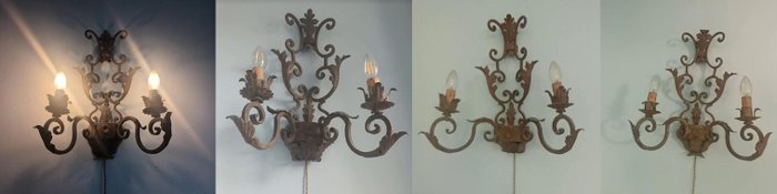 Wall sconce iron for sale  