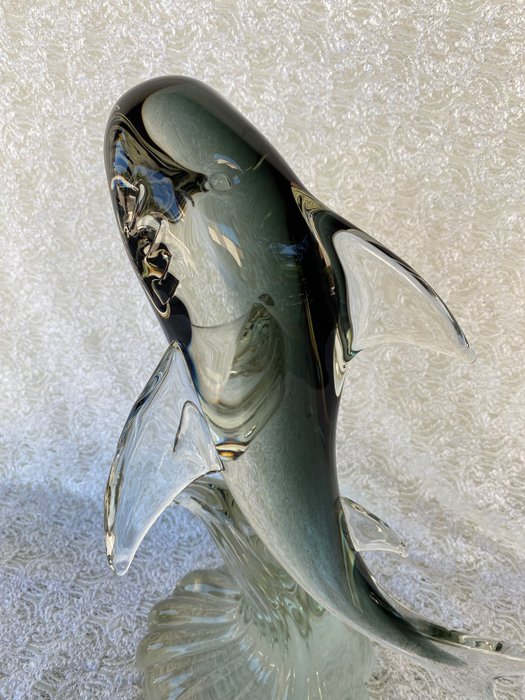 Statue squalo vetro usato  