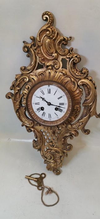Cartel clock bronze d'occasion  